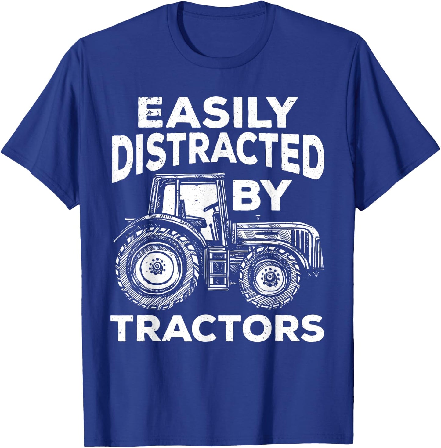 Tractor Art Women Farming Agriculture Farmer Truck T-Shirt - T-Shirt | Royal