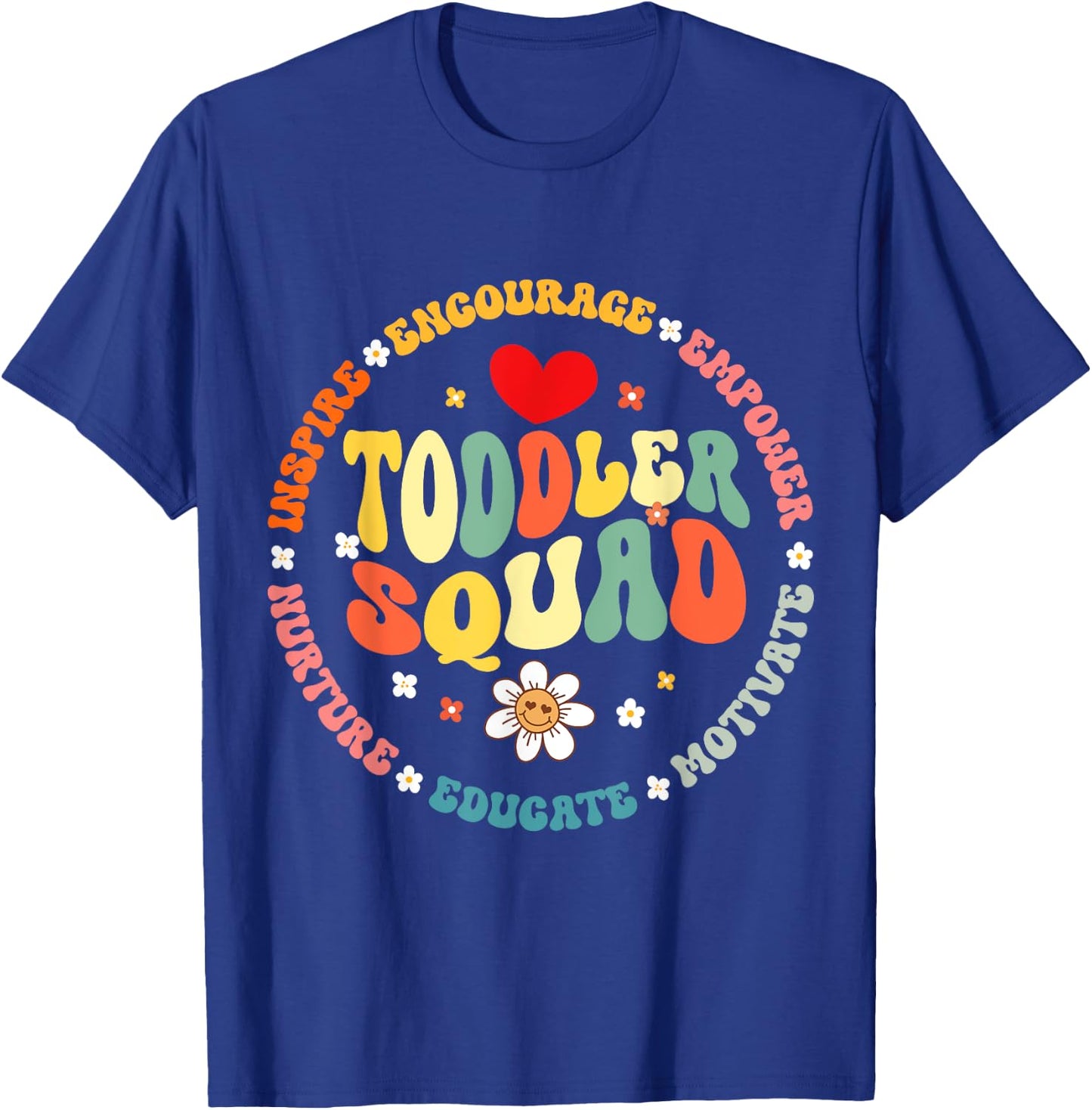 Toddler Squad Pre-K Teacher Pre School Back to School T-Shirt - T-Shirt | Royal