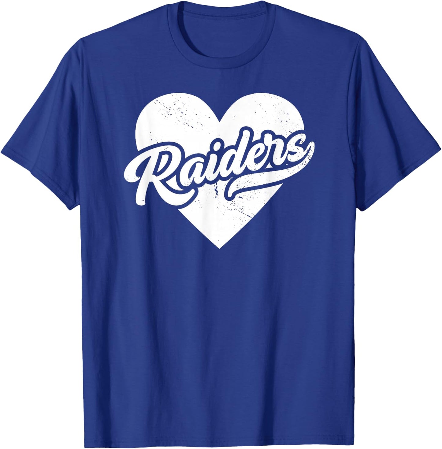 Vintage Raiders School Spirit Go Raiders Love T-Shirt - T-Shirt | Royal