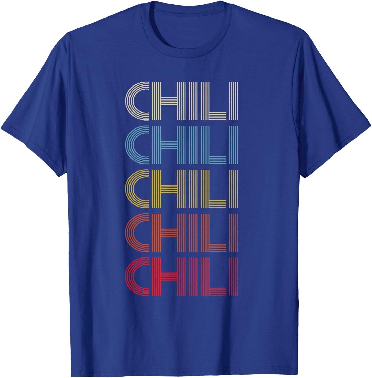 Pepper Retro Spicy Vintage Chili T-Shirt - T-Shirt | Royal