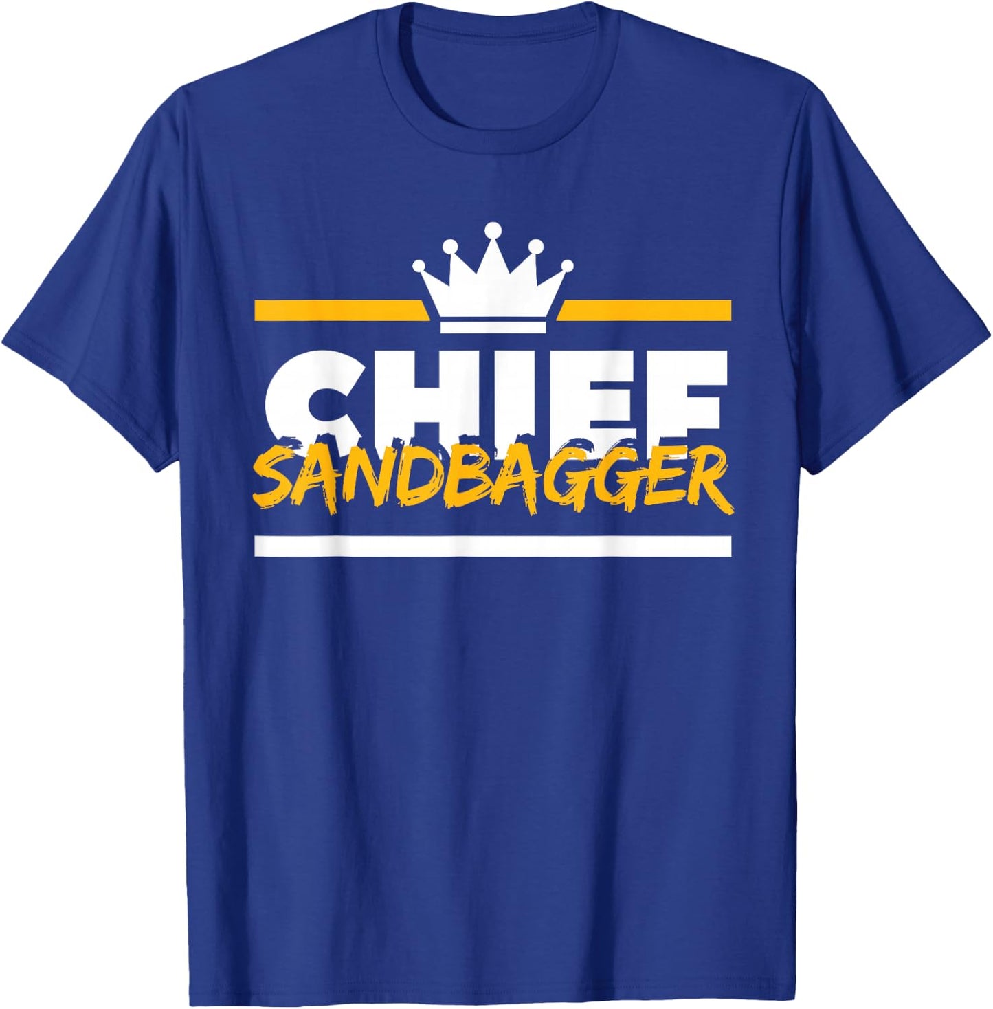 Chief Sandbagger Gag Golf T-Shirt - T-Shirt | Royal