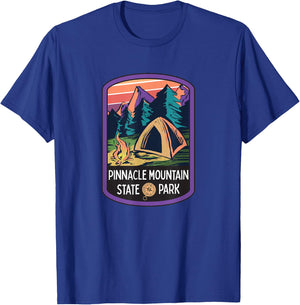Pinnacle Mountain State Park Arkansas Ozark Camping Hiking T-Shirt - T-Shirt | Royal