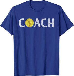 Softball Coach T-Shirt - T-Shirt | Royal