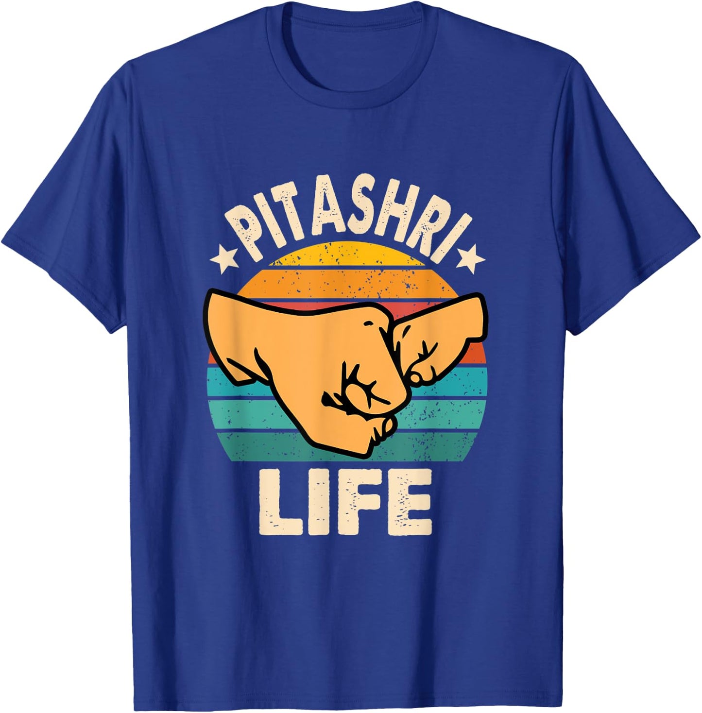 PitaShri Life Retro Hindi Father’s Day New Dad Announcement T-Shirt - T-Shirt | Royal