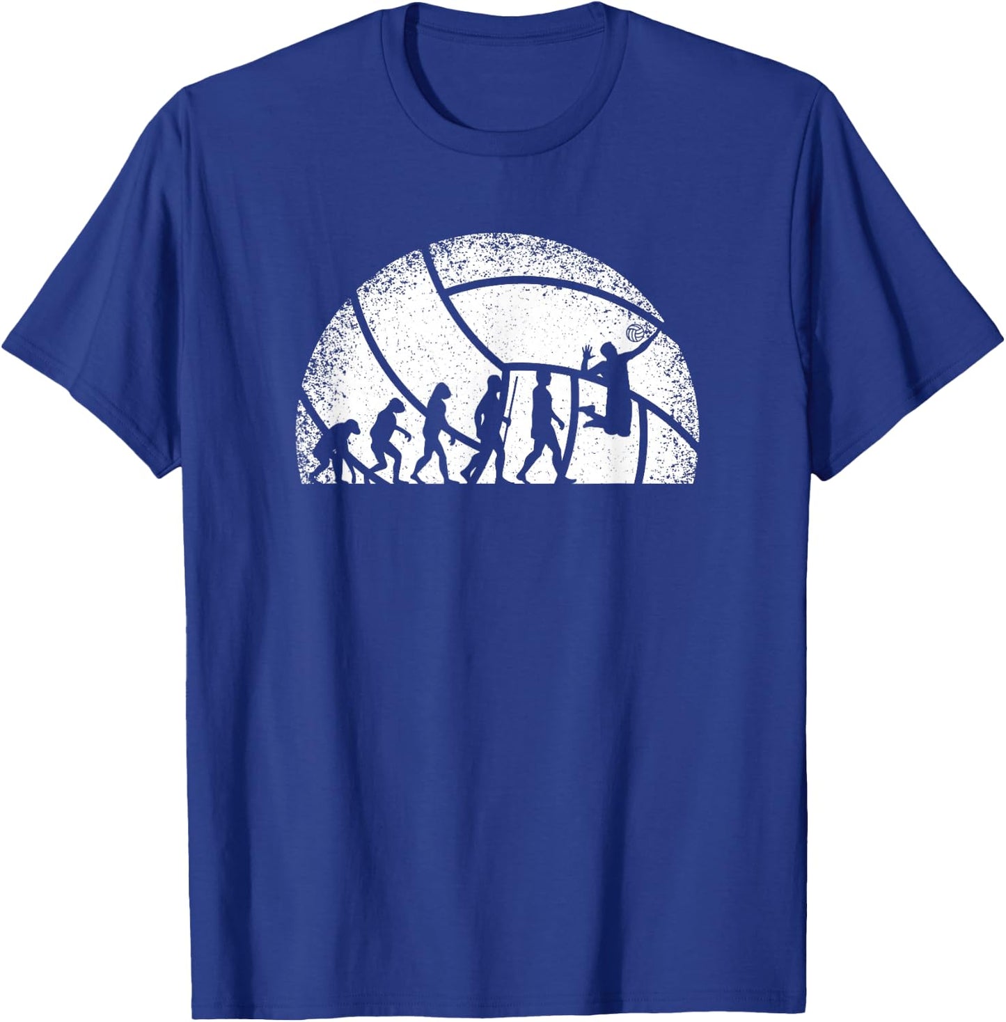 Volleyball Evolution Volleyball Player Women Men Boys T-Shirt - T-Shirt | Royal