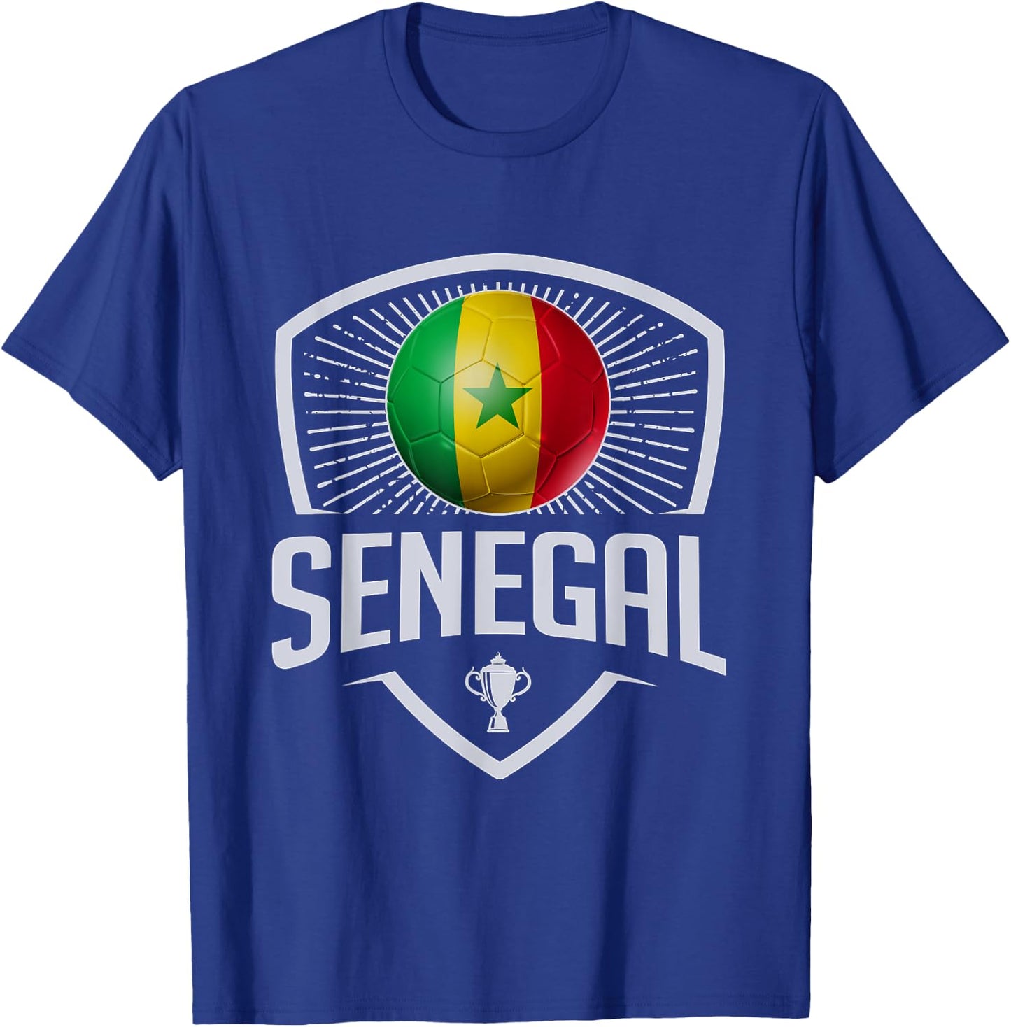 Soccer Support the Team Football Fan Senegalese Senegal Flag T-Shirt - T-Shirt | Royal