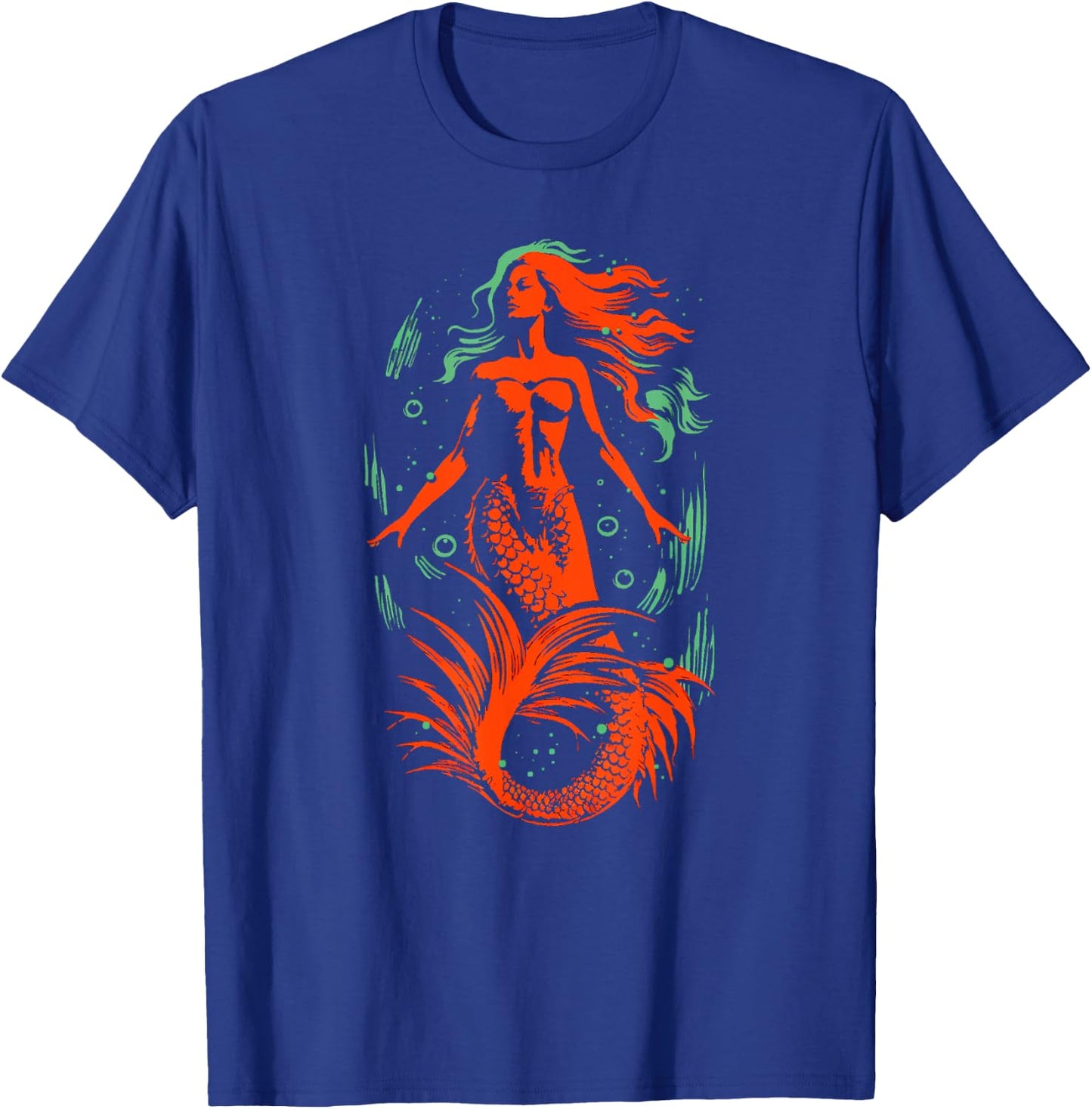 Mermaid Ocean Siren T-Shirt - T-Shirt | Royal