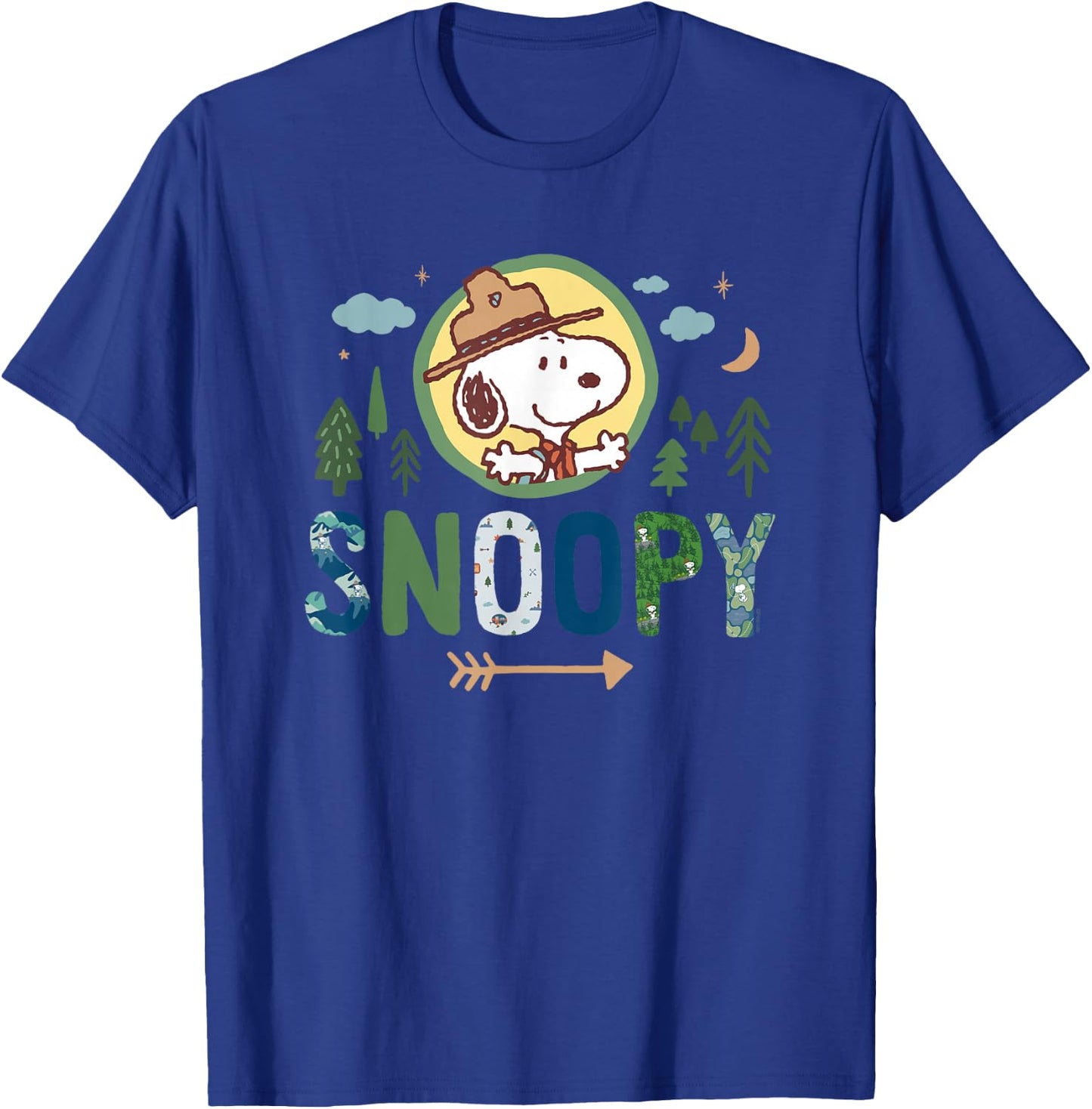 Peanuts - Ranger Snoopy T-Shirt - T-Shirt | Royal