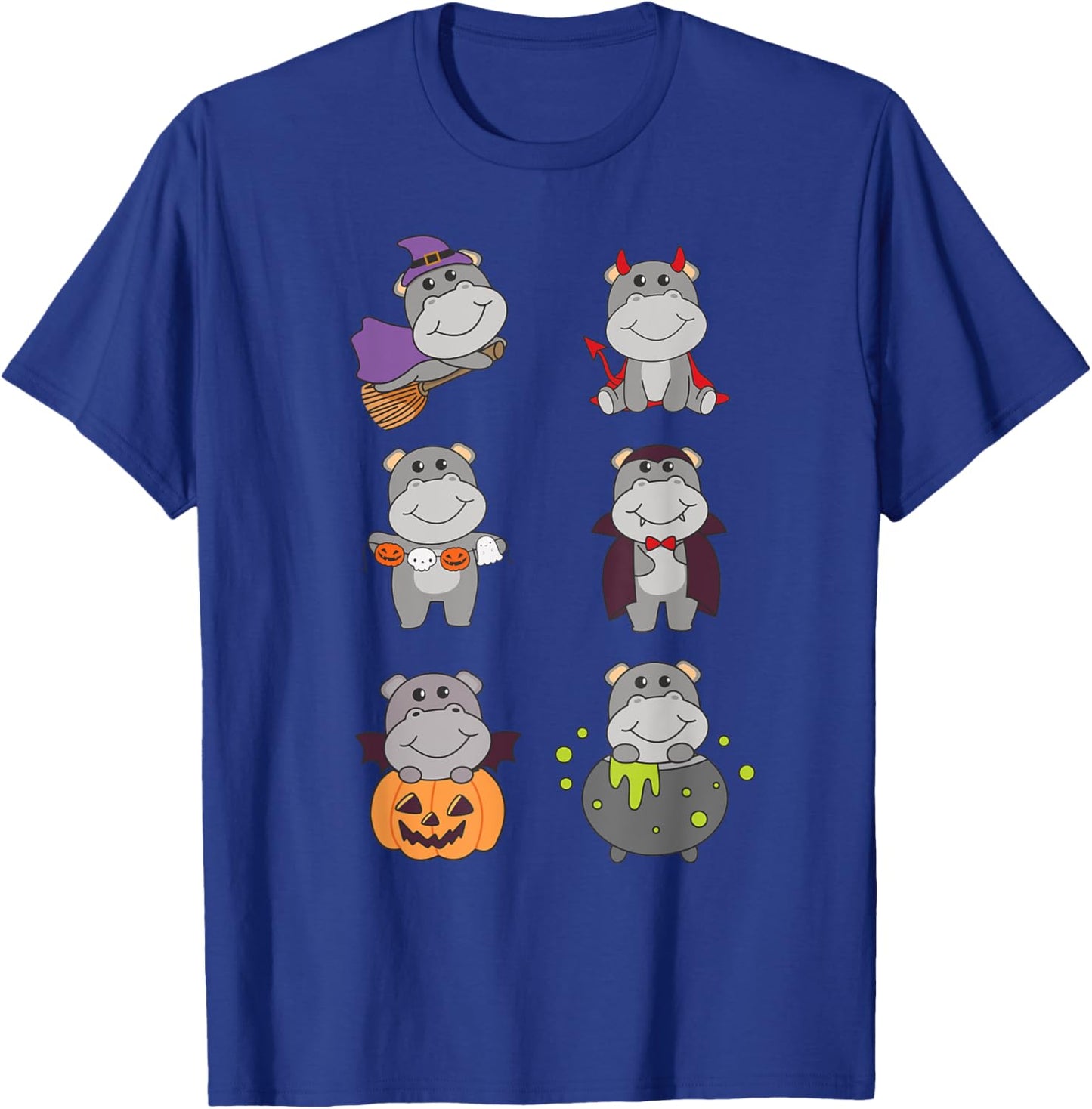Hippo Halloween Costume Hippo Halloween T-Shirt - T-Shirt | Royal