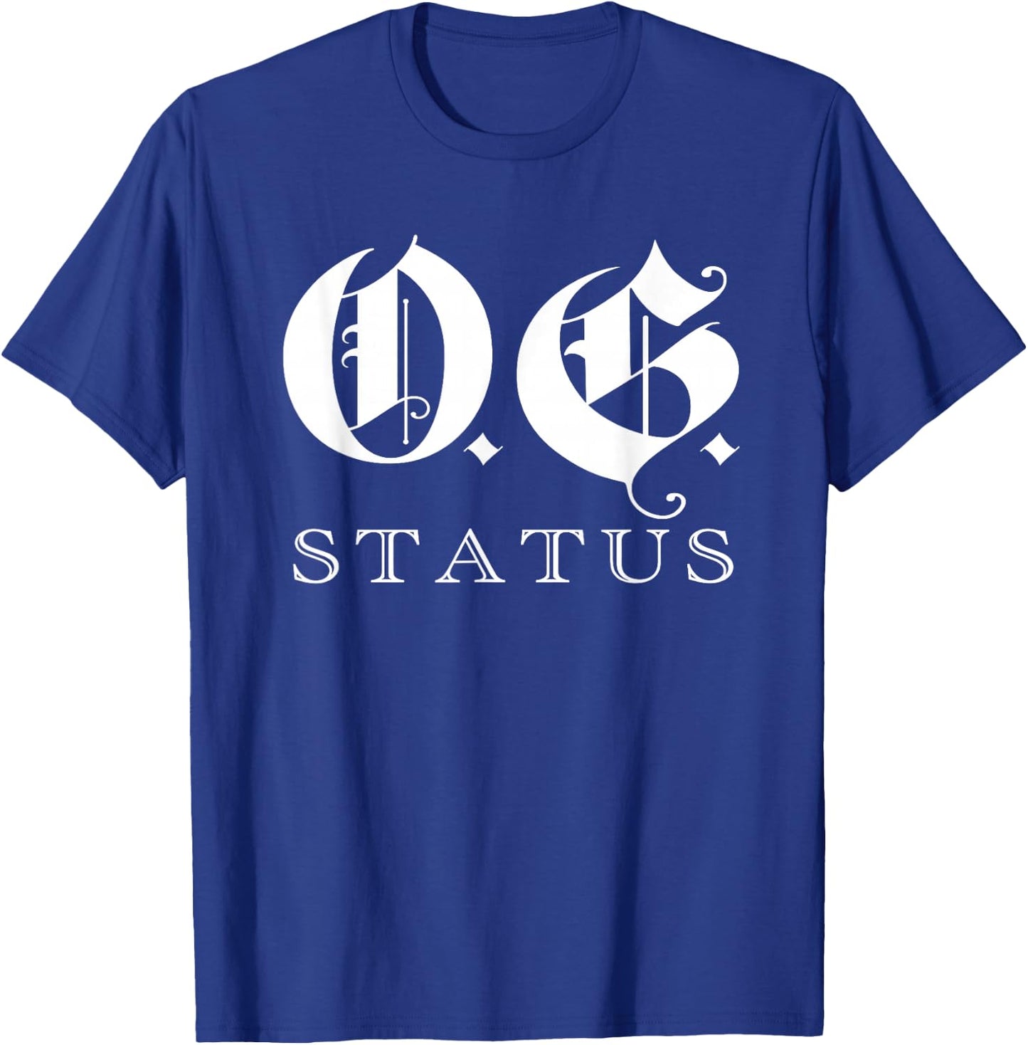 OG Original Gangster Gangsta O.G. Calligraphy Men Women T-Shirt - T-Shirt | Royal