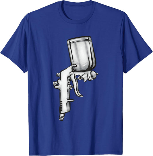 Spray Gun Auto Body Painter Automotive Car Painter T-Shirt - T-Shirt | Royal