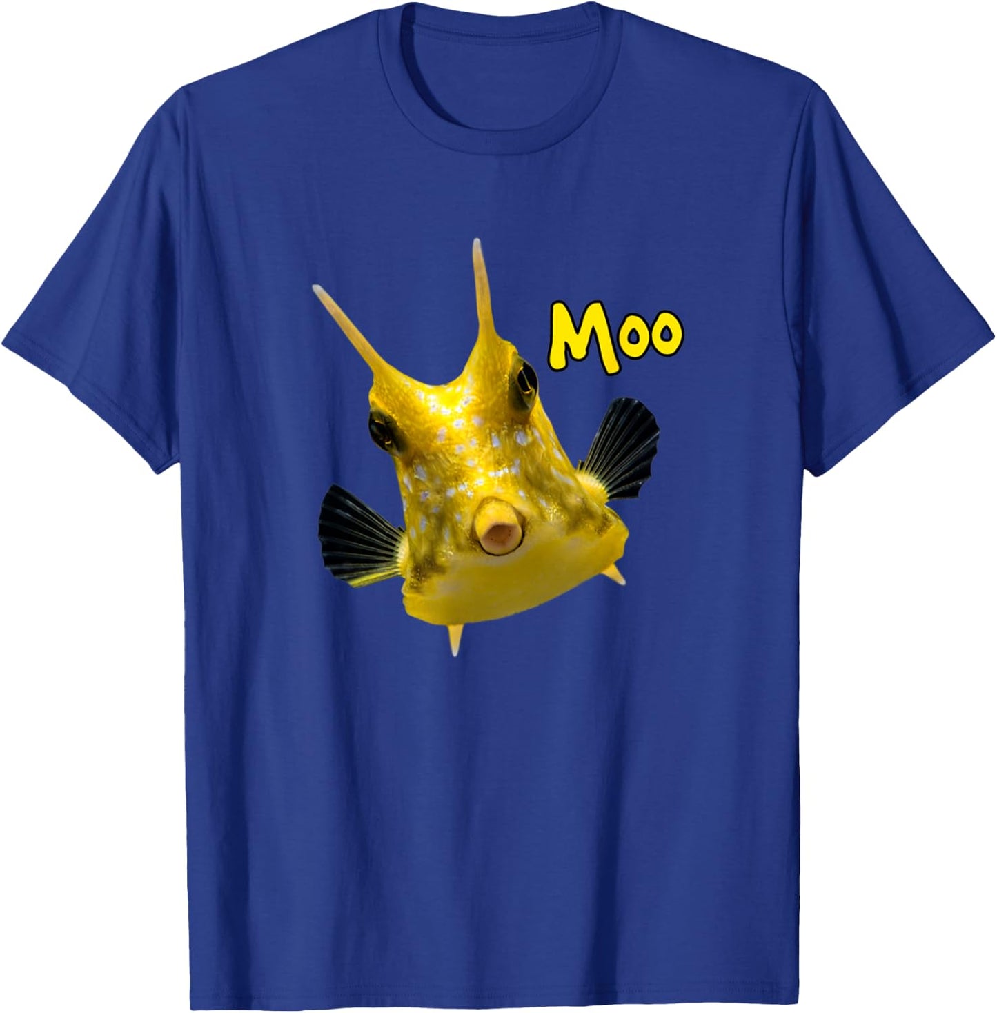 Cowfish Saltwater Aquarium Ocean Reef Fish Cowfish Lovers T-Shirt - T-Shirt | Royal