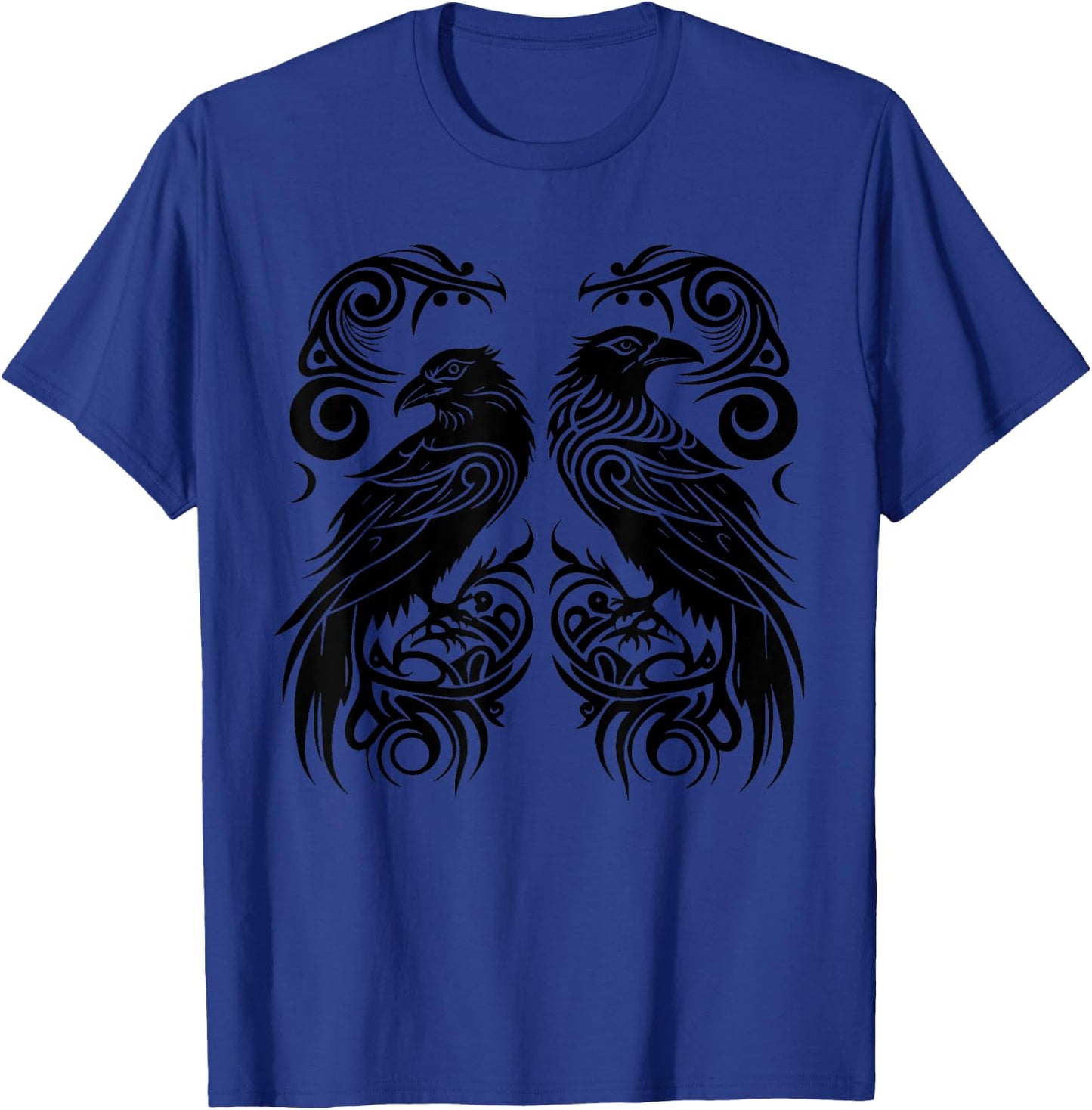 Odins Raven Norse Mythology Viking Birds Celtic Knots Asgard T-Shirt - T-Shirt | Royal