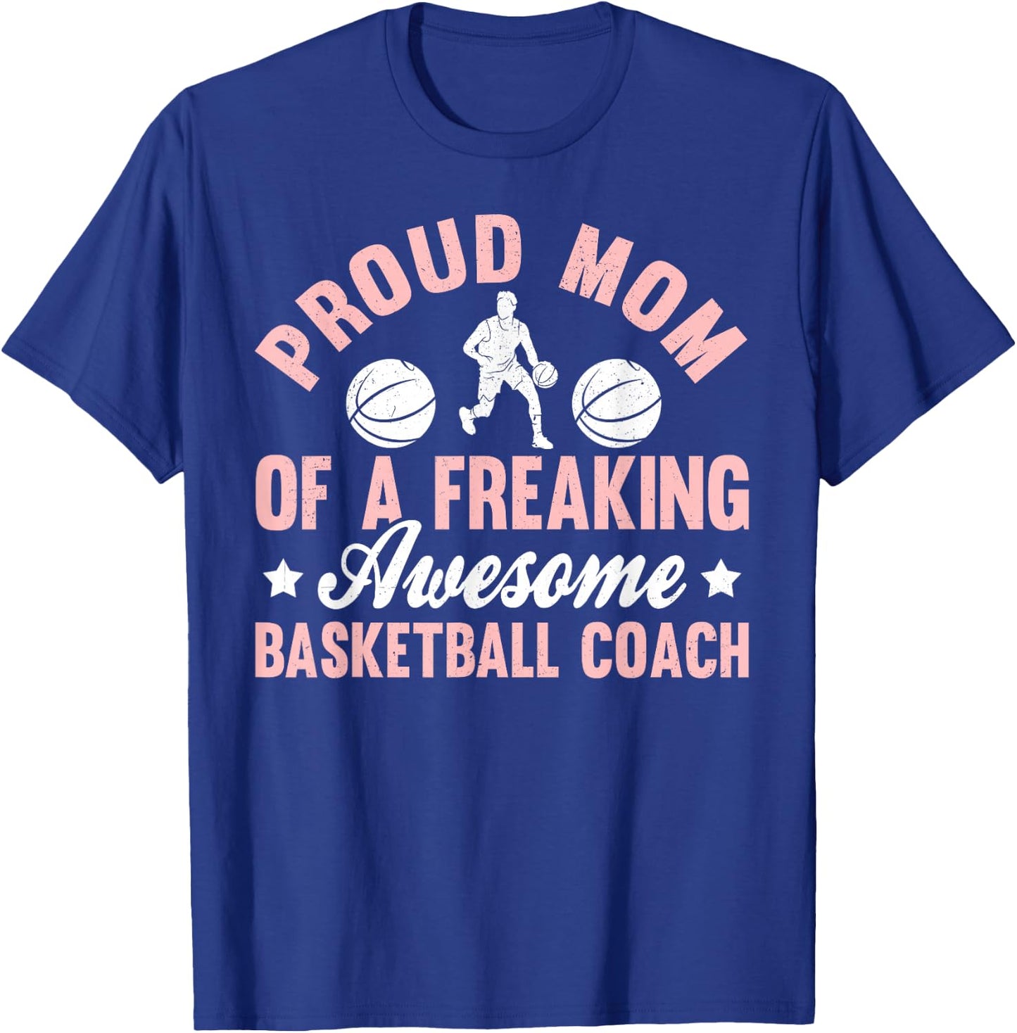 Basketball Coach Head Trainer Bball Coaching Mom Mother T-Shirt - T-Shirt | Royal