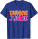 Dunkie Junkie Donut and coffee lover T-Shirt - T-Shirt | Royal