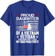 Proud Daughter of a Vietnam Veteran Freedom Isn't Free T-Shirt - T-Shirt | Royal