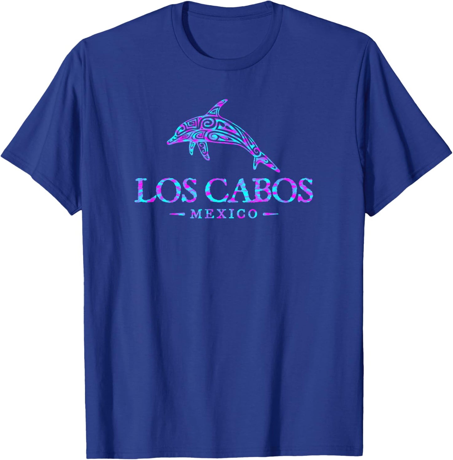 Los Cabos Mexico Dolphin Retro Boys Girls Souvenir T-Shirt - T-Shirt | Royal