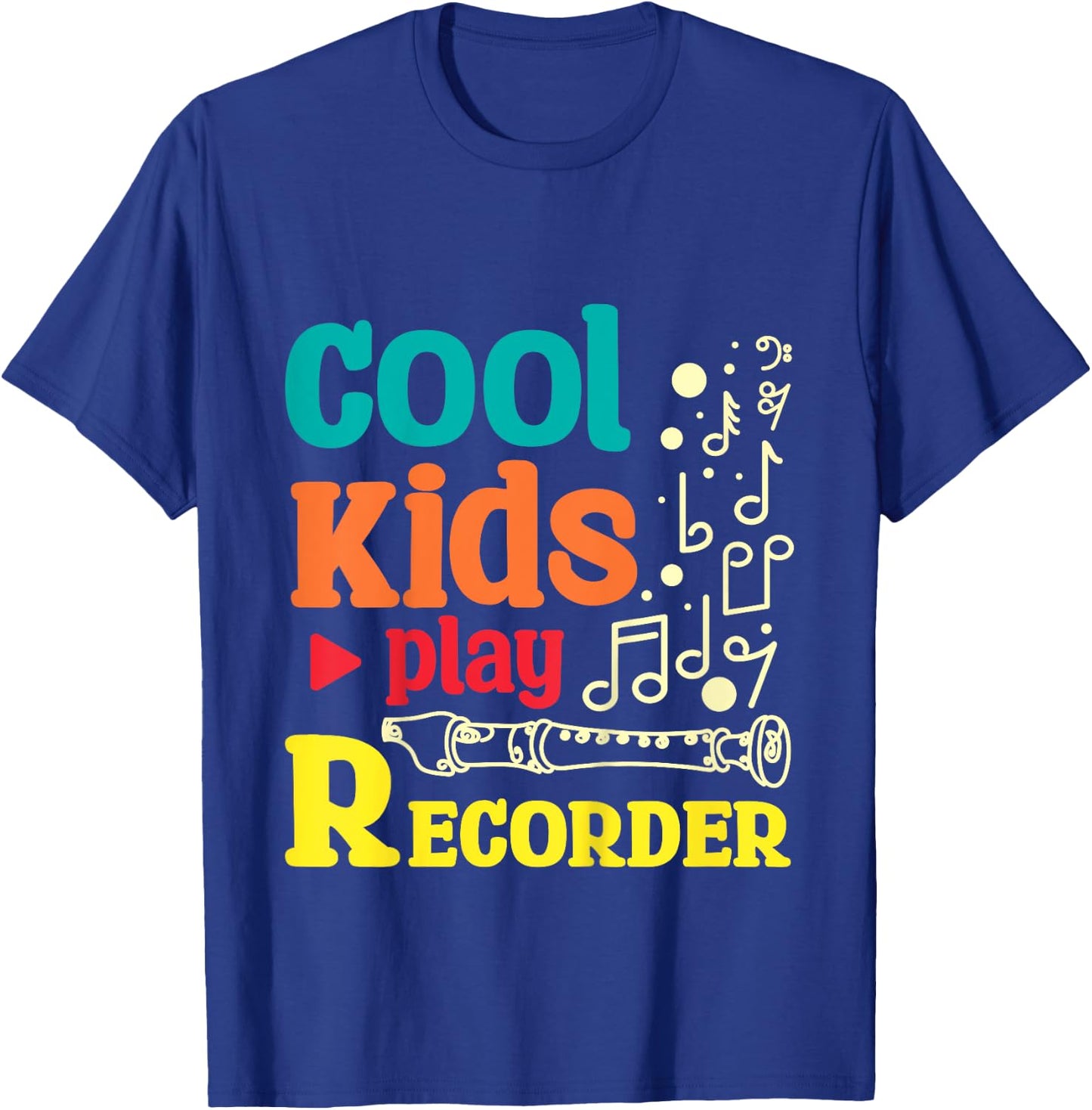 For children Cool kids play recorder T-Shirt - T-Shirt | Royal