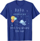 Dada Dad 1st Birthday First Trip Around The Sun Space Bday T-Shirt - T-Shirt | Royal