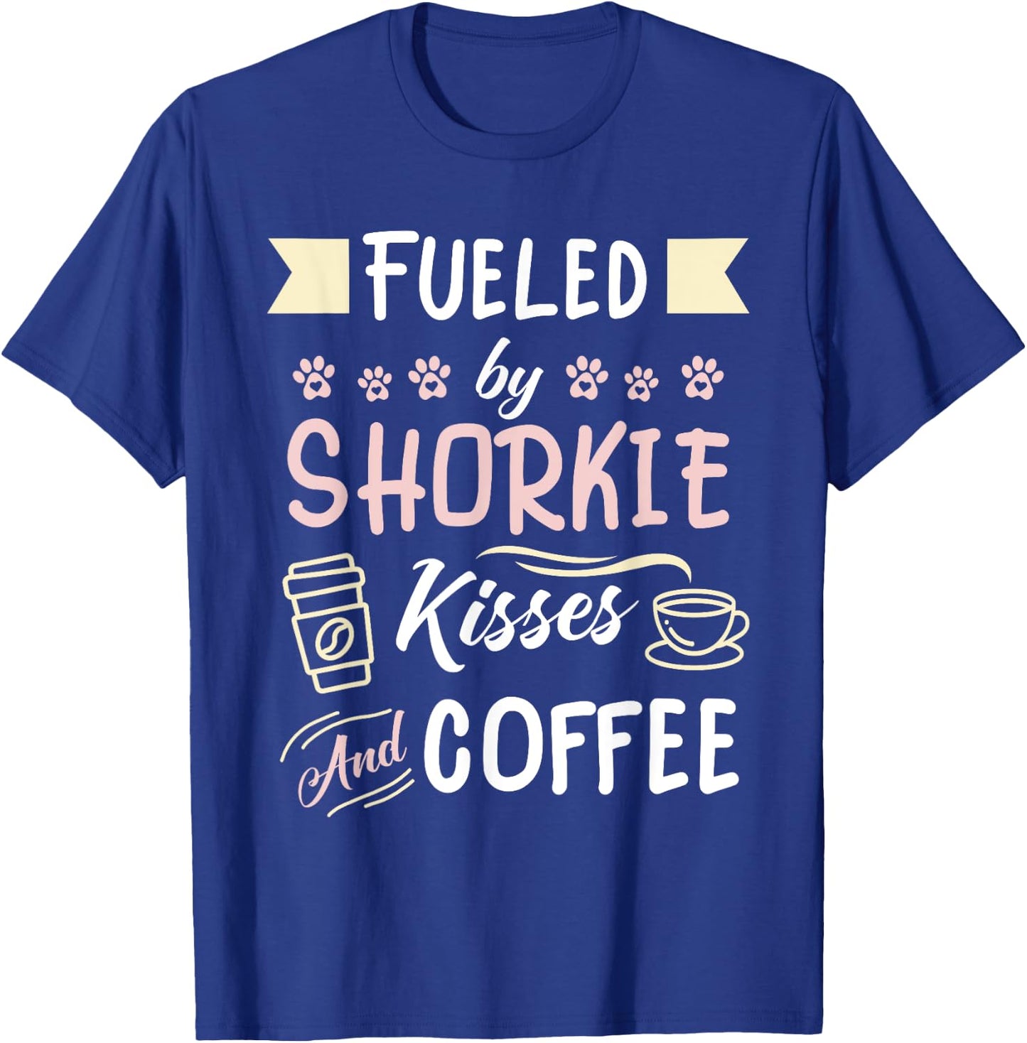 Shorkie Mom Coffee Lover Dog Pet Owner T-Shirt - T-Shirt | Royal
