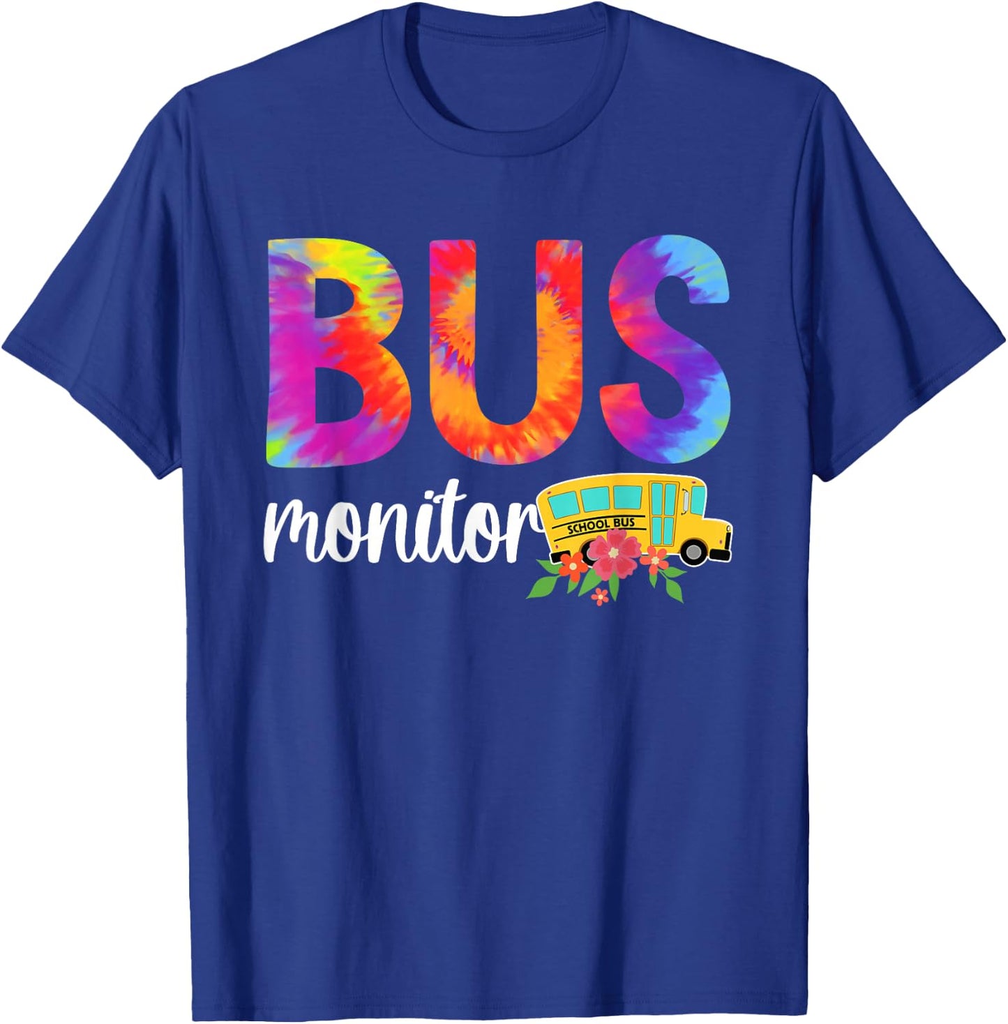 Bus Monitor Appreciation School Bus Monitor T-Shirt - T-Shirt | Royal