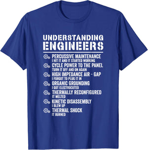 Explained Understanding Engineers Mechanical Engineering T-Shirt - T-Shirt | Royal