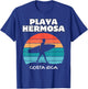 PLAYA HERMOSA COSTA RICA Surf Vacation Retro Sunset Surfing T-Shirt - T-Shirt | Royal