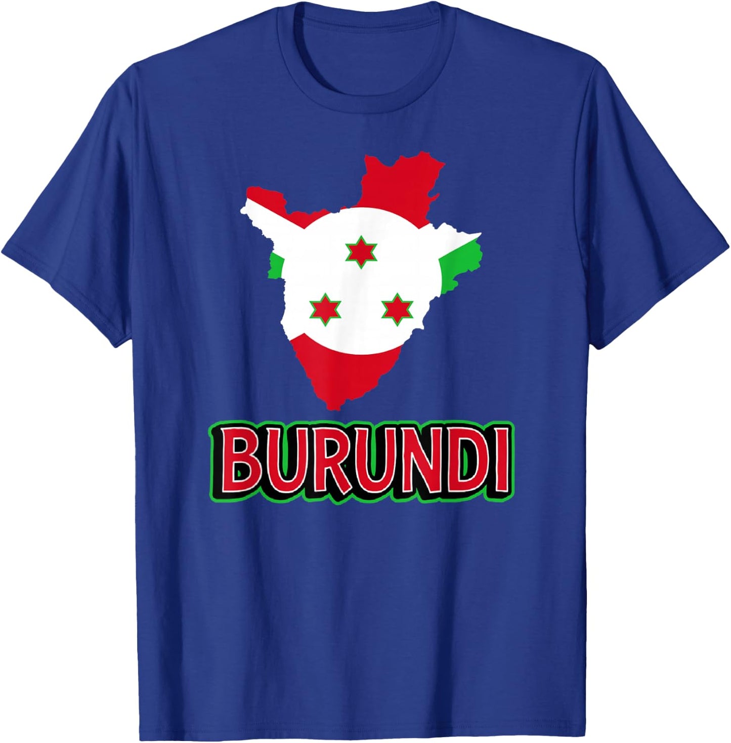 Burundian Flag Of Burundi African Travel T-Shirt - T-Shirt | Royal