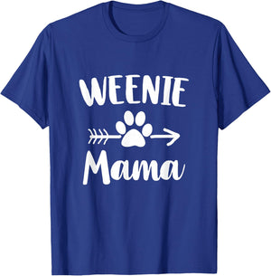 Weenie Mama Dachshund Lover Owner Gifts Wiener Dog Mom T-Shirt - T-Shirt | Royal