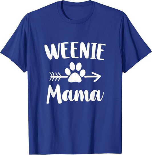 Weenie Mama Dachshund Lover Owner Gifts Wiener Dog Mom T-Shirt - T-Shirt | Royal