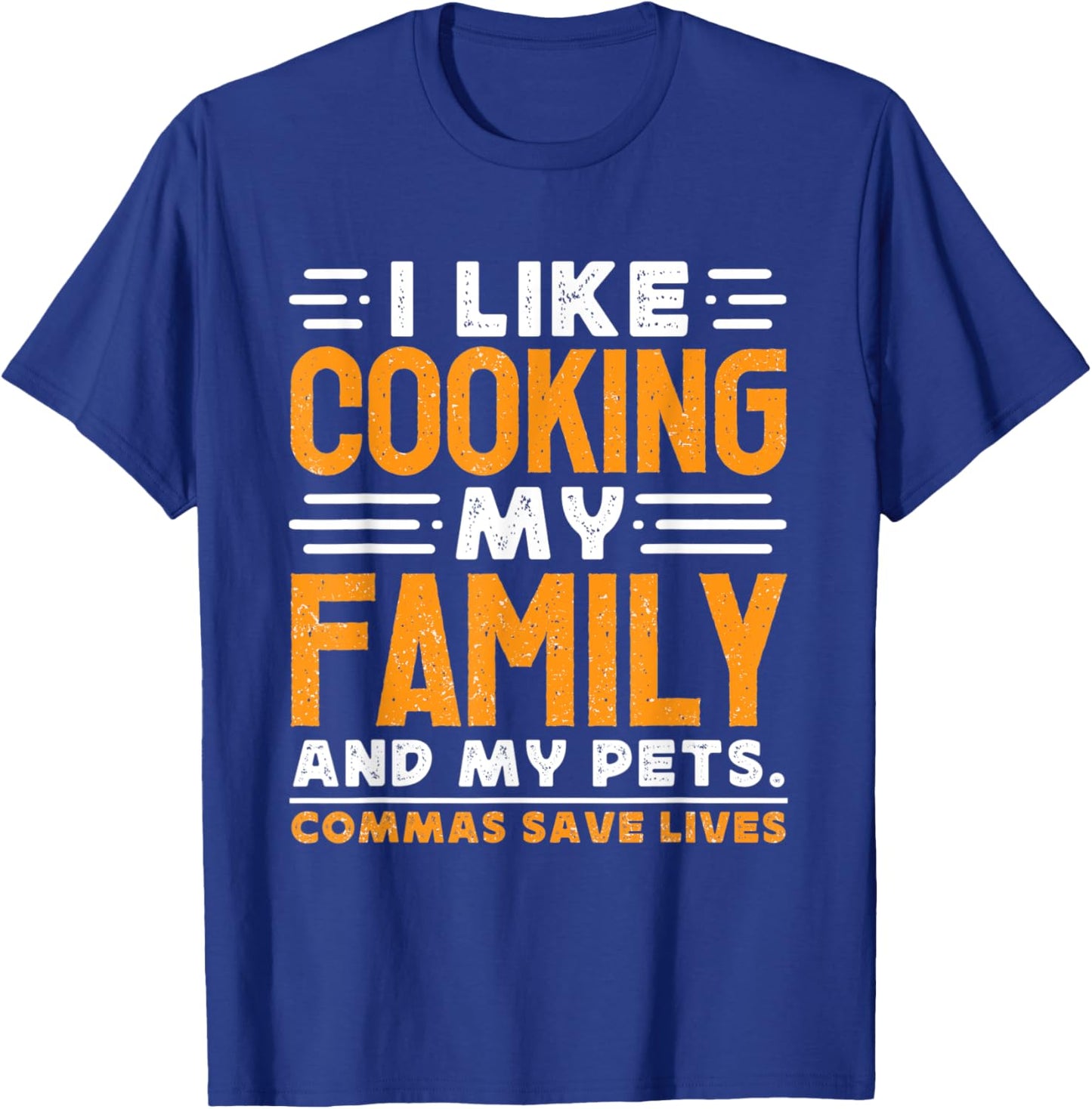 Grammar Police Grammar Teacher - Commas Save Lives Men Women T-Shirt - T-Shirt | Royal