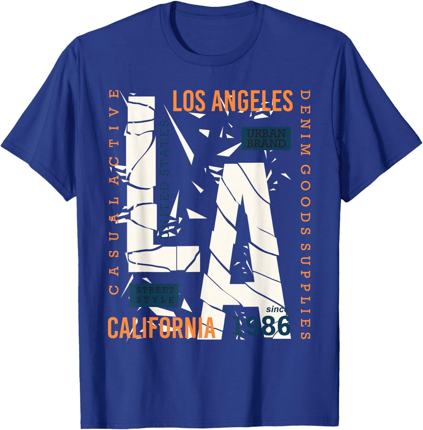 Los Angeles LA California T-Shirt - T-Shirt | Royal