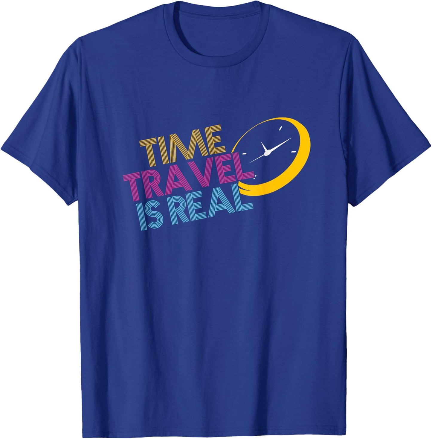 Time Travel Is Real | Steampunk Time Science | Time Traveler T-Shirt - T-Shirt | Royal