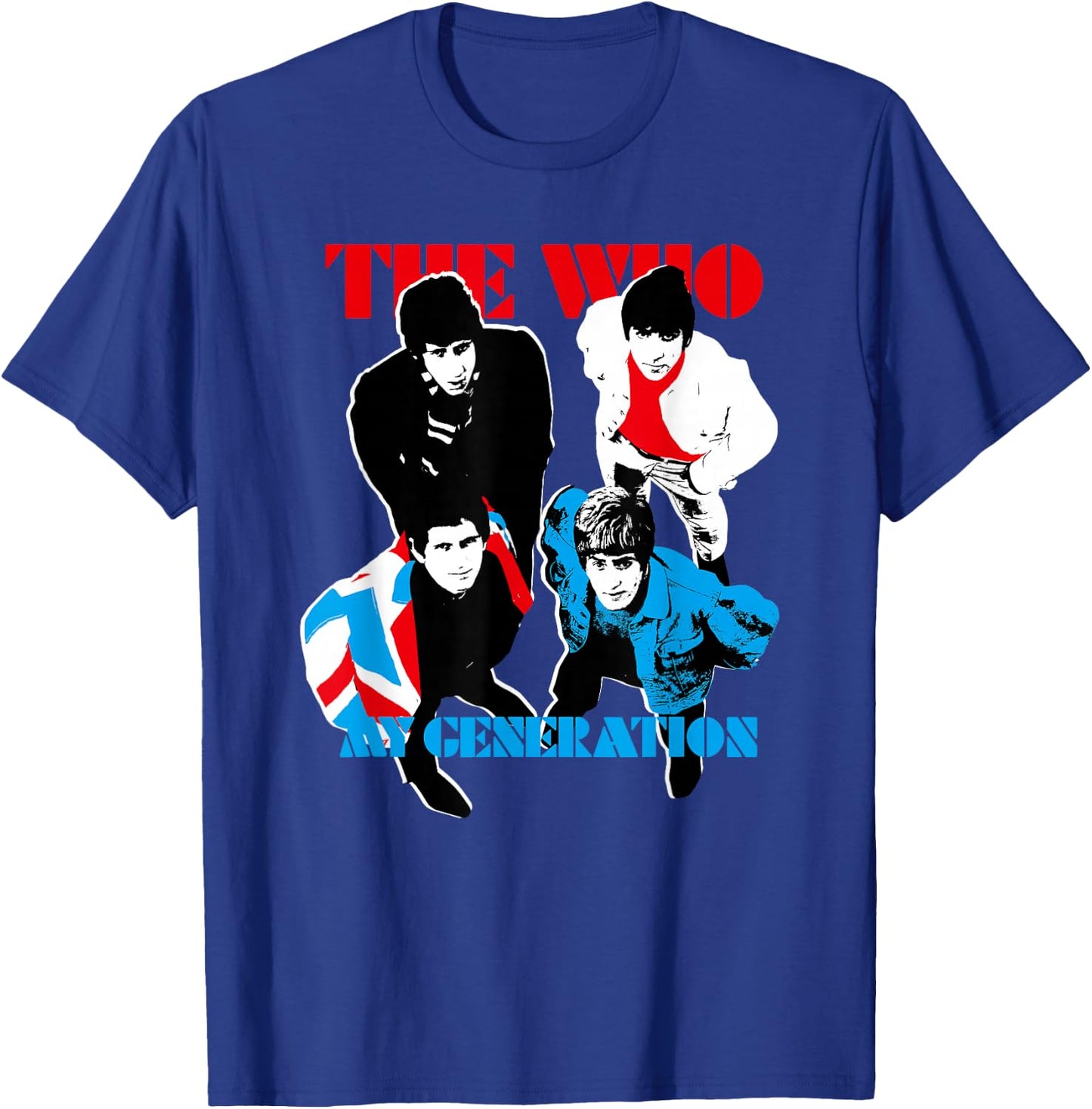 The Who Official My Generation - Black, -Adult, Short Sleeve, Classic Fit, Small T-Shirt - T-Shirt | Royal