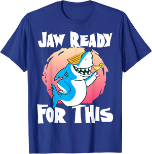Jaw Ready For This Party Glasses Ocean Cool Shark T-Shirt - T-Shirt | Royal