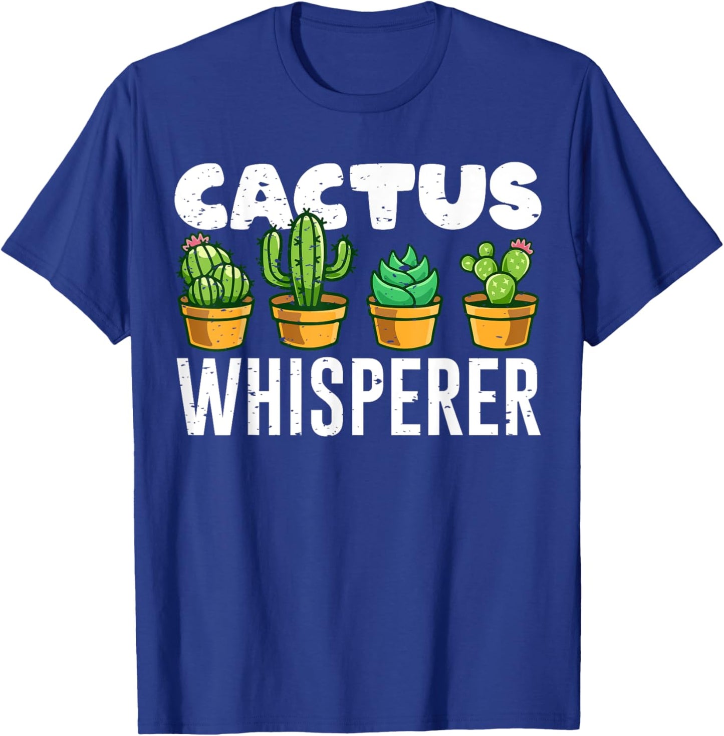 Cute Cactus Whisperer Funny Botany Succulents Lovers Outfit T-Shirt - T-Shirt | Royal