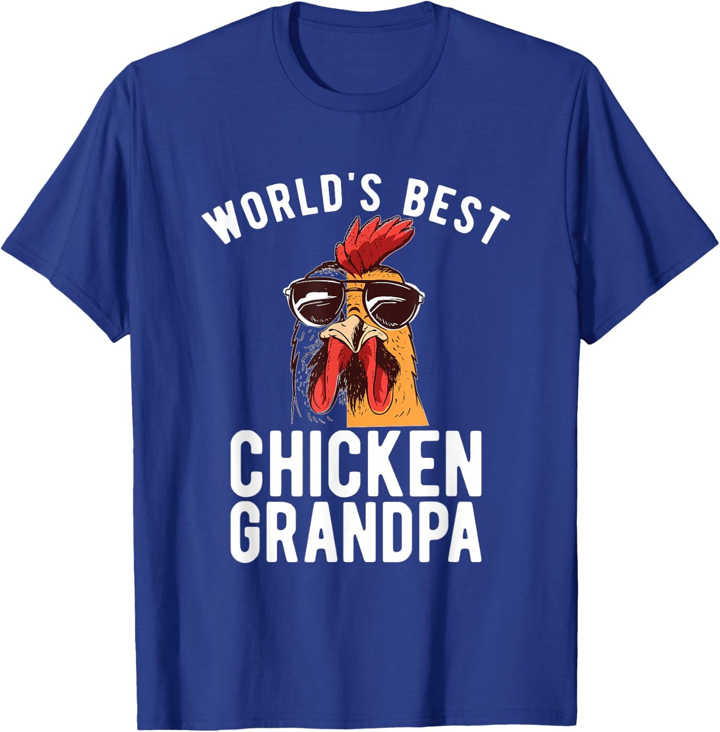 Worlds best Chicken Grandpa Hen Chicken Lover T-Shirt - T-Shirt | Royal