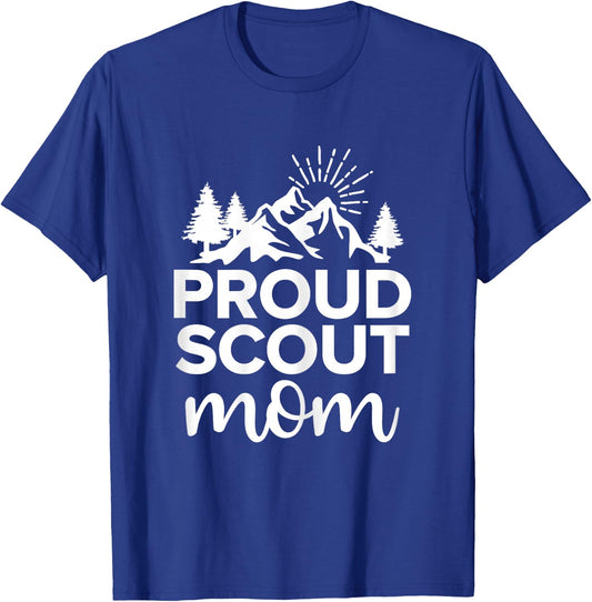 Camping Mother Proud Scout Mom T-Shirt - T-Shirt | Royal