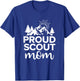 Camping Mother Proud Scout Mom T-Shirt - T-Shirt | Royal