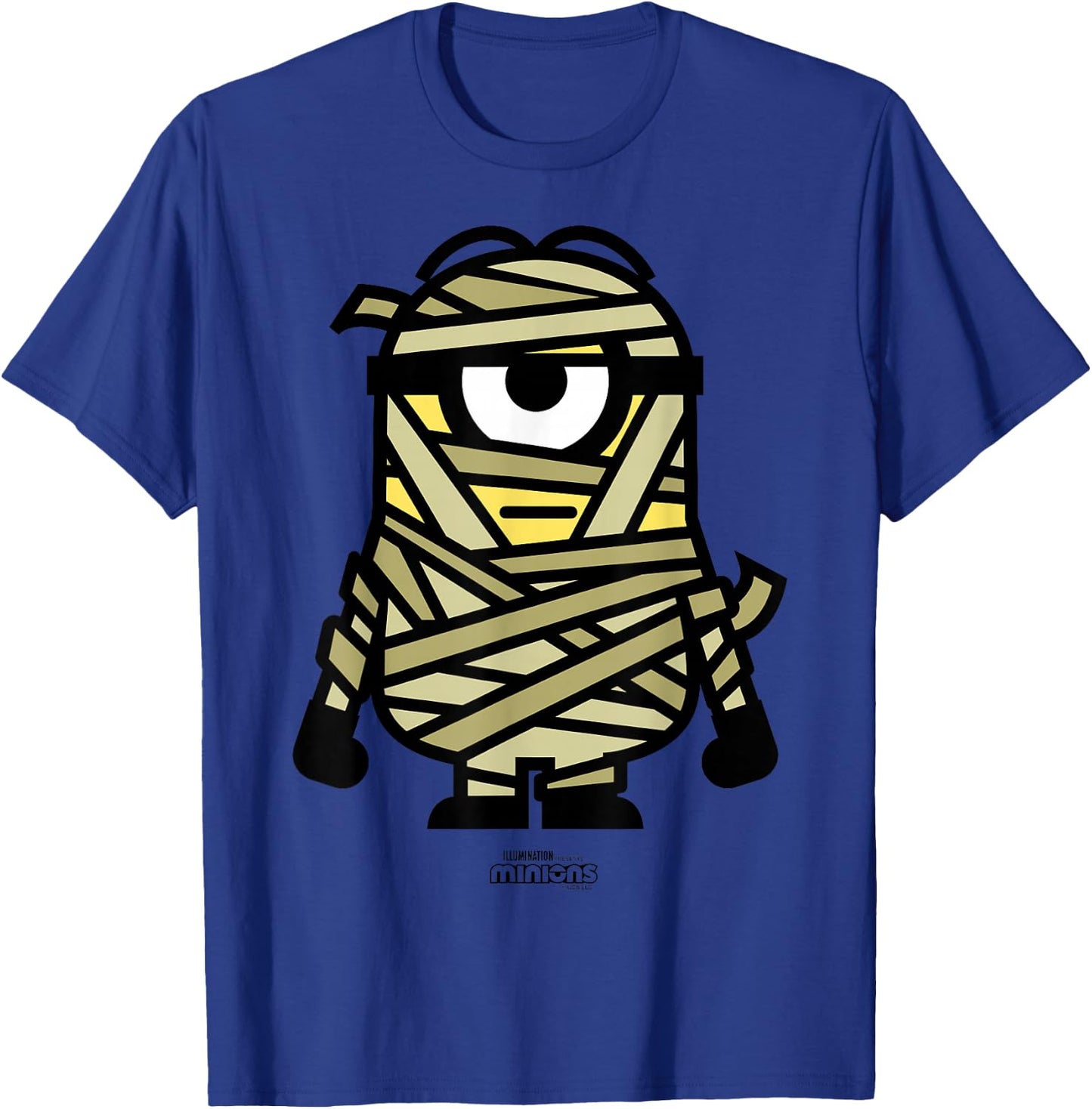 Minions Monsters Mummy Stuart Halloween T-Shirt - T-Shirt | Royal