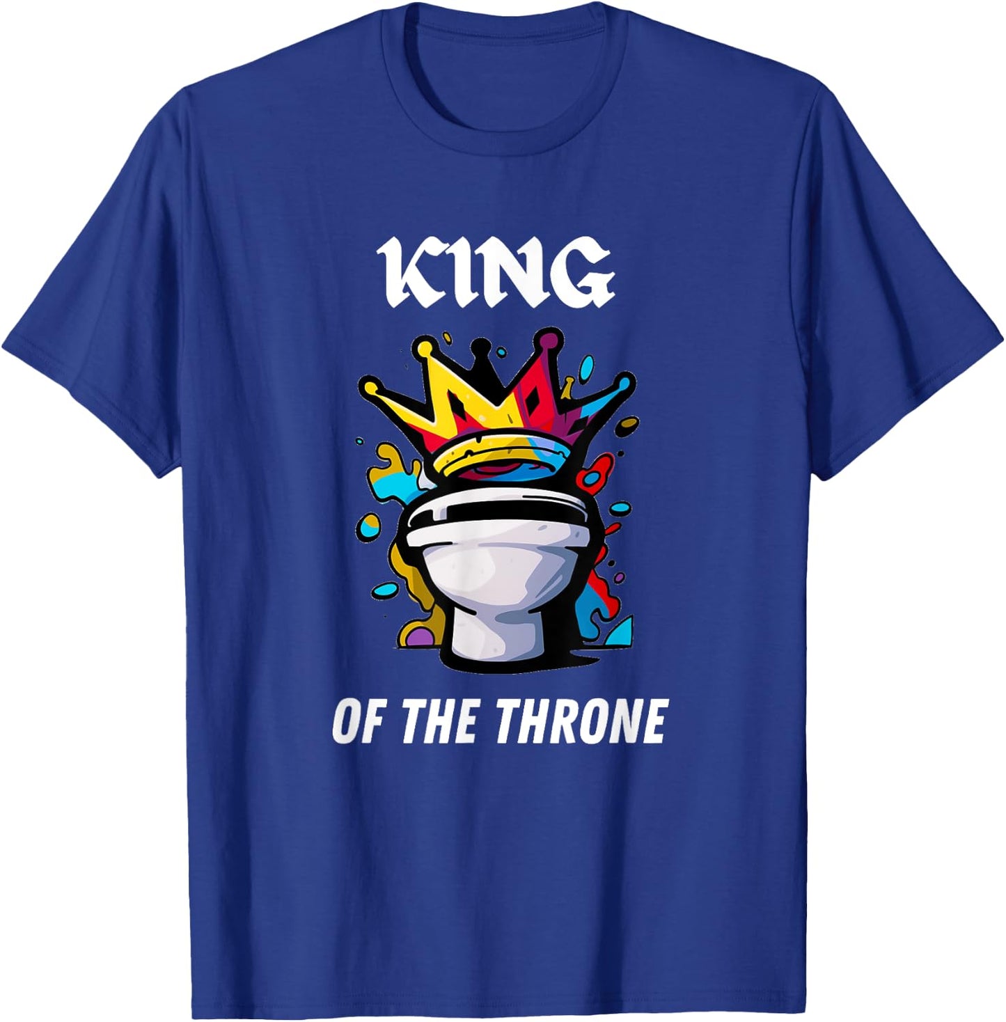 Awesome King of the Toilet Throne Poopy Puns T-Shirt - T-Shirt | Royal
