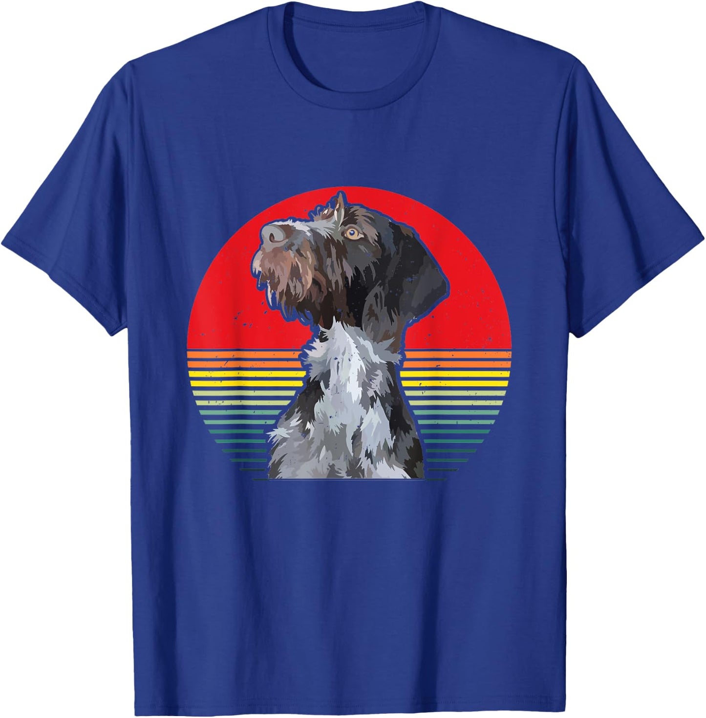 Wirehaired Dog German Wirehaired Pointer Hunting Dog Gift T-Shirt - T-Shirt | Royal