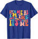 Its Me Hi I'm The Photographer Retro Groovy Trendy T-Shirt - T-Shirt | Royal