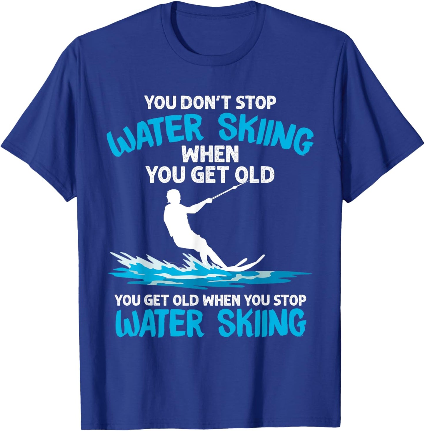 Funny Water Skiing Designs Women Water Skier Athlete T-Shirt - T-Shirt | Royal