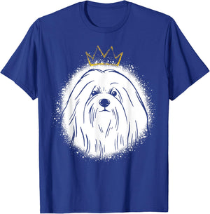Coton de Tulear with Crown T-Shirt - T-Shirt | Royal