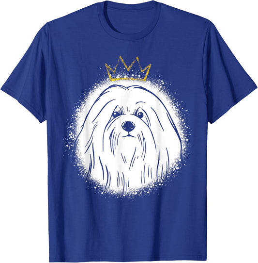 Coton de Tulear with Crown T-Shirt - T-Shirt | Royal