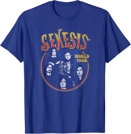Genesis - World Tour Group Members T-Shirt - T-Shirt | Royal