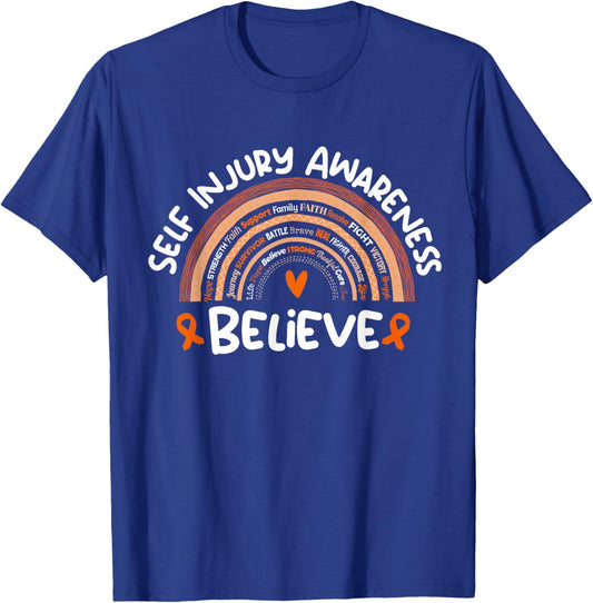 Self Injury Awareness Month Stuff | Self Injury Awareness T-Shirt - T-Shirt | Royal