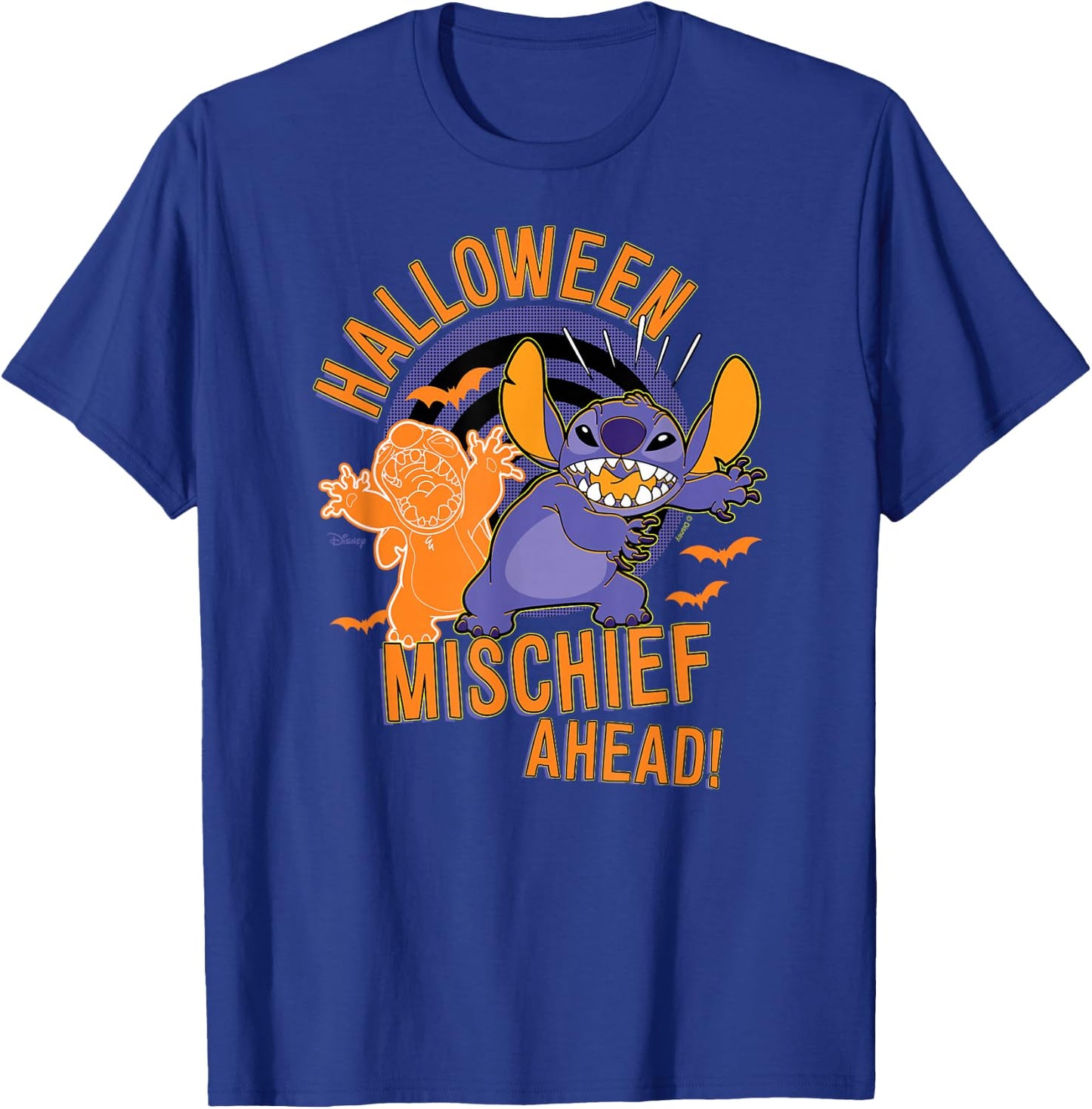 Lilo & Stitch - Halloween Mischief Ahead T-Shirt - T-Shirt | Royal