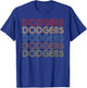 Dodgers Name Retro Vintage Apparel Gift Dodgers Lover T-Shirt - T-Shirt | Royal
